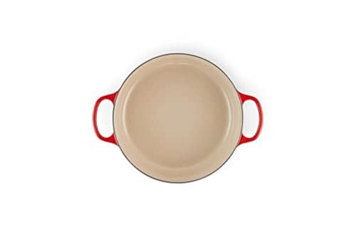 Le Creuset Enameled Cast Iron Signature Round Wide Dutch Oven, 6.75 qt., Cerise
