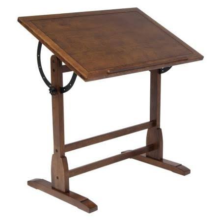 Studio Designs Vintage Drafting Table, Rustic Oak