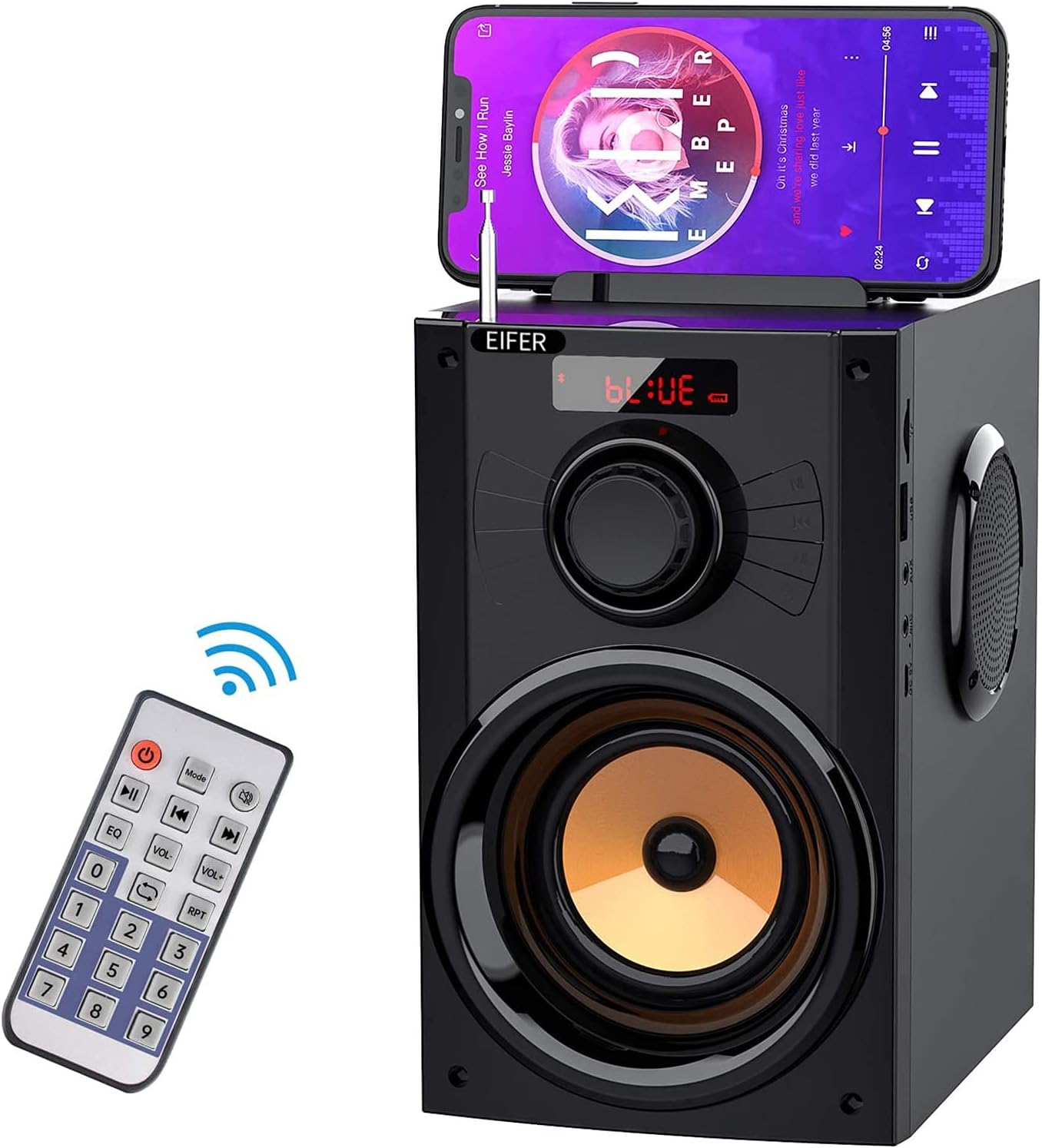 EIFER Bluetooth Speakers Bluetooth Wireless Blue Tooth Speaker Subwoofer Loud Portable Bocinas with Remote Control & FM Radio