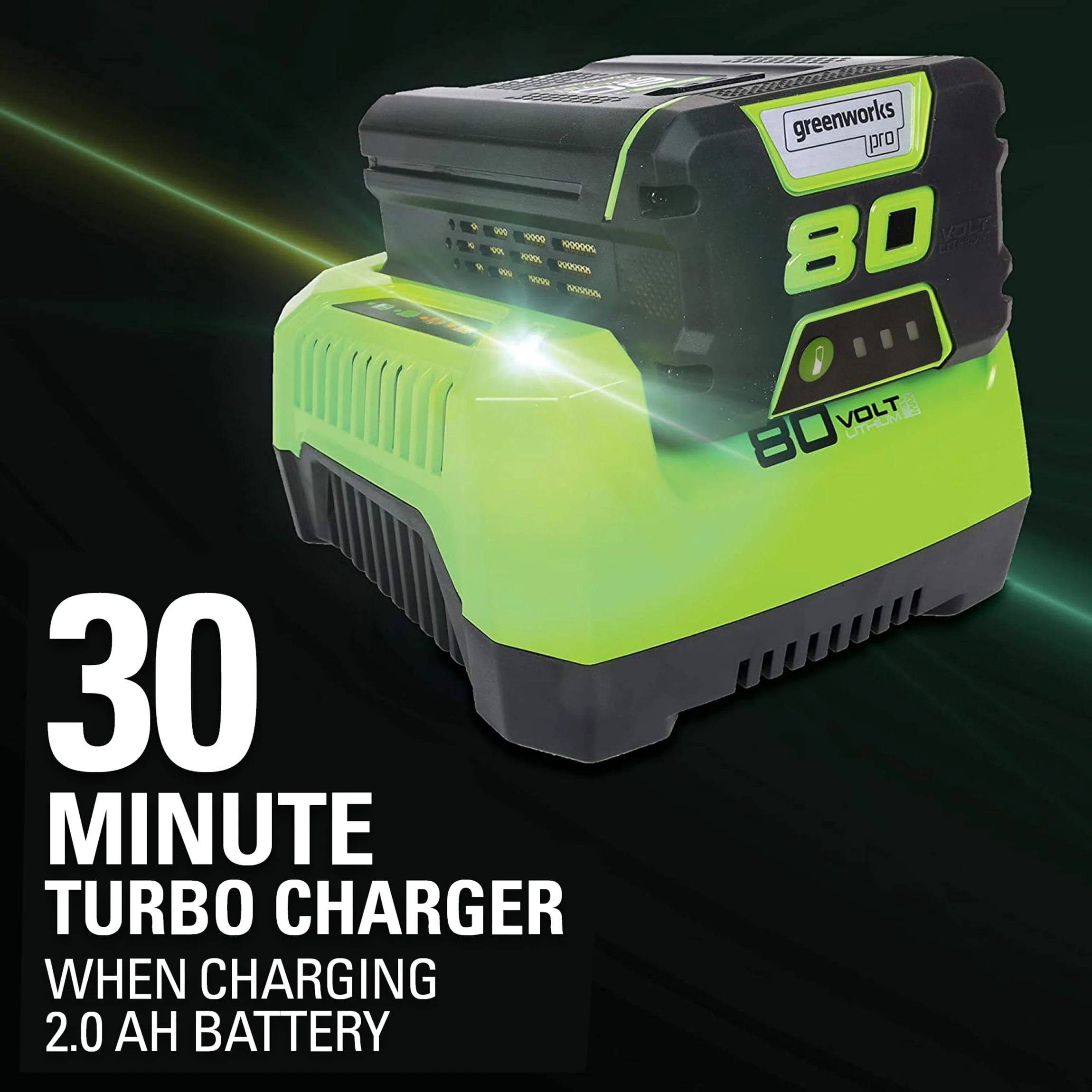 Greenworks 21 80 Volt Battery Powered Push Walk-Behind Mower