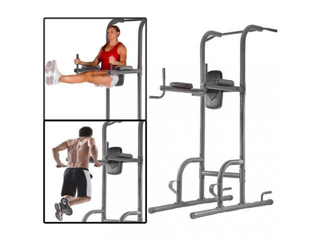 BestMassage Durable Multi-Function Body Power Tower w/ Dip Station Pull Up Bar for Home