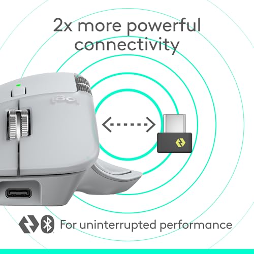 Logitech MX Master 4, Ergonomic Wireless Mouse with Advanced Performance Haptic Feedback, Ultra-Fast Scrolling, USB-C Charging, Bluetooth, Windows