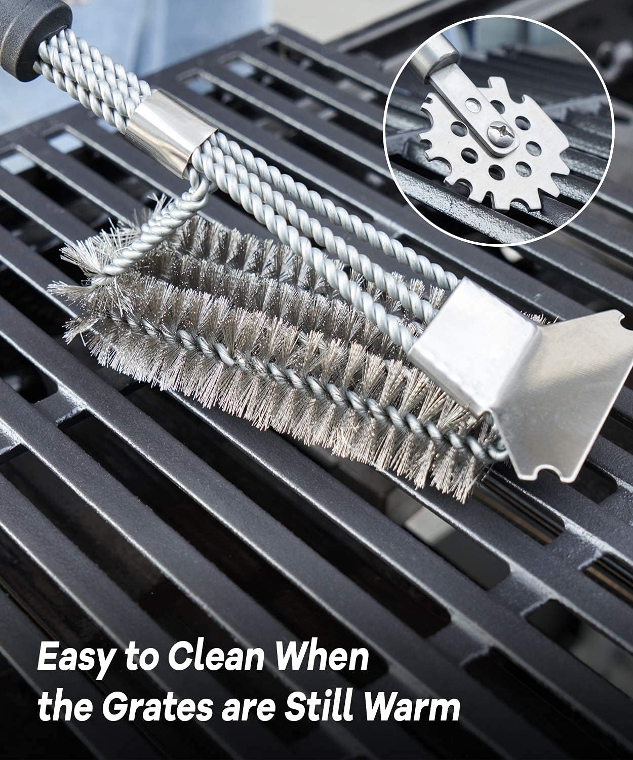 X Home Grill Grates Replacement for Weber Genesis E-310 E-330, Genesis 300 Series Gas Grill Replacement Parts, Cast Iron, 19.5 x 12.9 Inch, 2-Pack