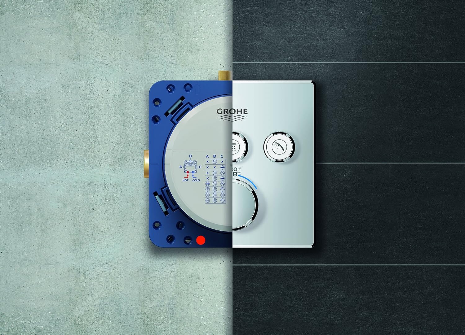 GROHE 35601000 Rapido Smartbox Universal Rough-In Box, No Finish Pack of 2