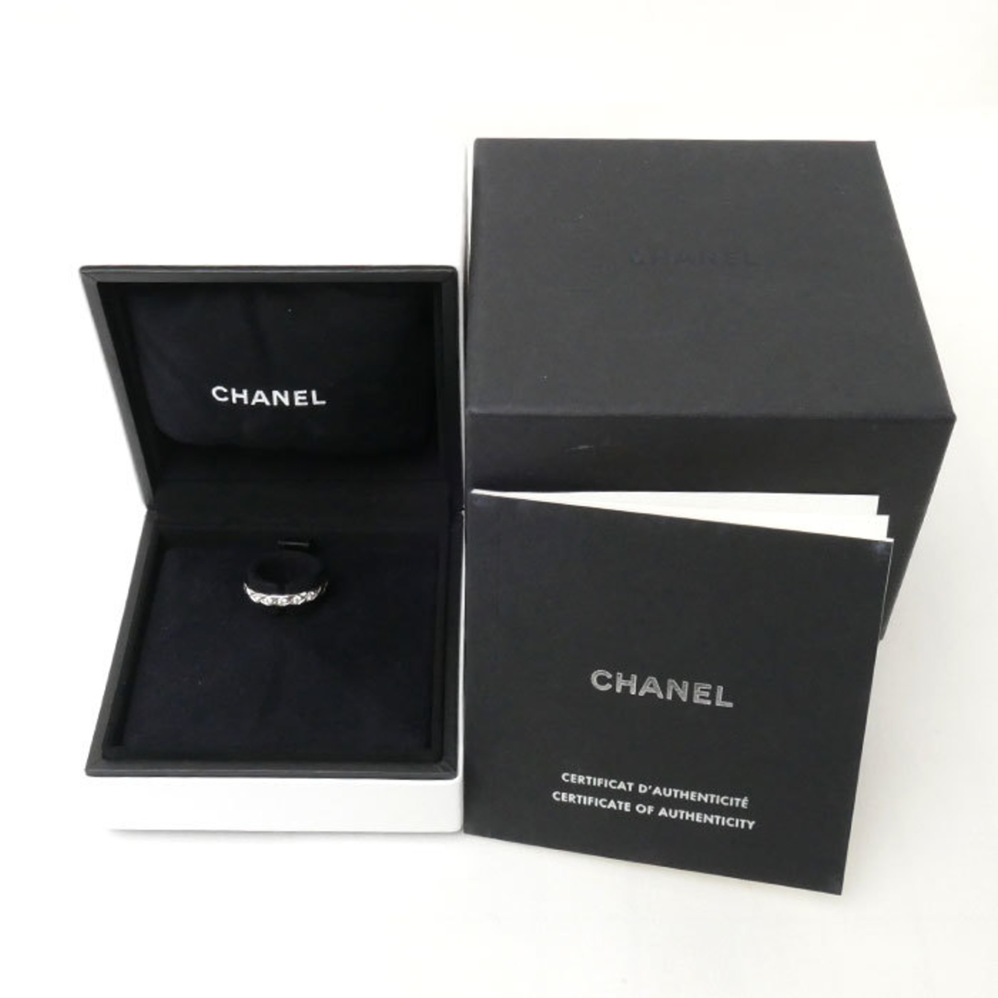 Pre-Owned CHANEL Pt950 Platinum Coco Crush 5P Diamond Ring J11355 50 4.1g Ladies (Good)