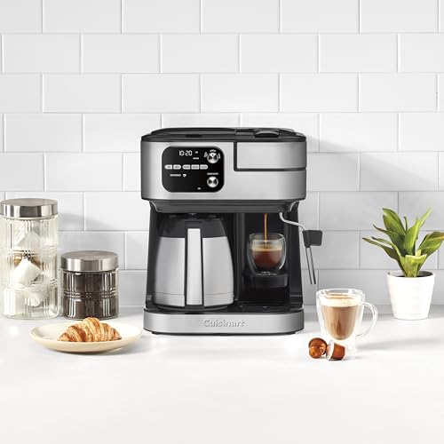 Cuisinart Coffee Center Barista Bar 4-in-1 Coffee Maker, Single-Serve Pods Compatible, Coffeemaker, Three Brewing Sizes, SS-4N1MBNAS, Black
