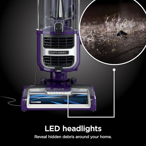 Shark NV752 Rotator Powered Lift-Away TruePet Upright Vacuum with HEPA Filter, Large Dust Cup Capacity, LED Headlights, Upholstery Tool