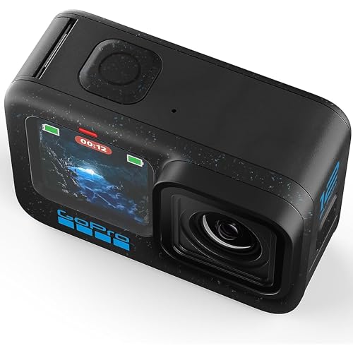 GoPro Hero12 Black E-Commerce Package - Waterproof Action Camera with 5.3K60 Ultra HD Video, 27MP Photos, HDR, 1/1.9" Image Sensor, Live Streaming