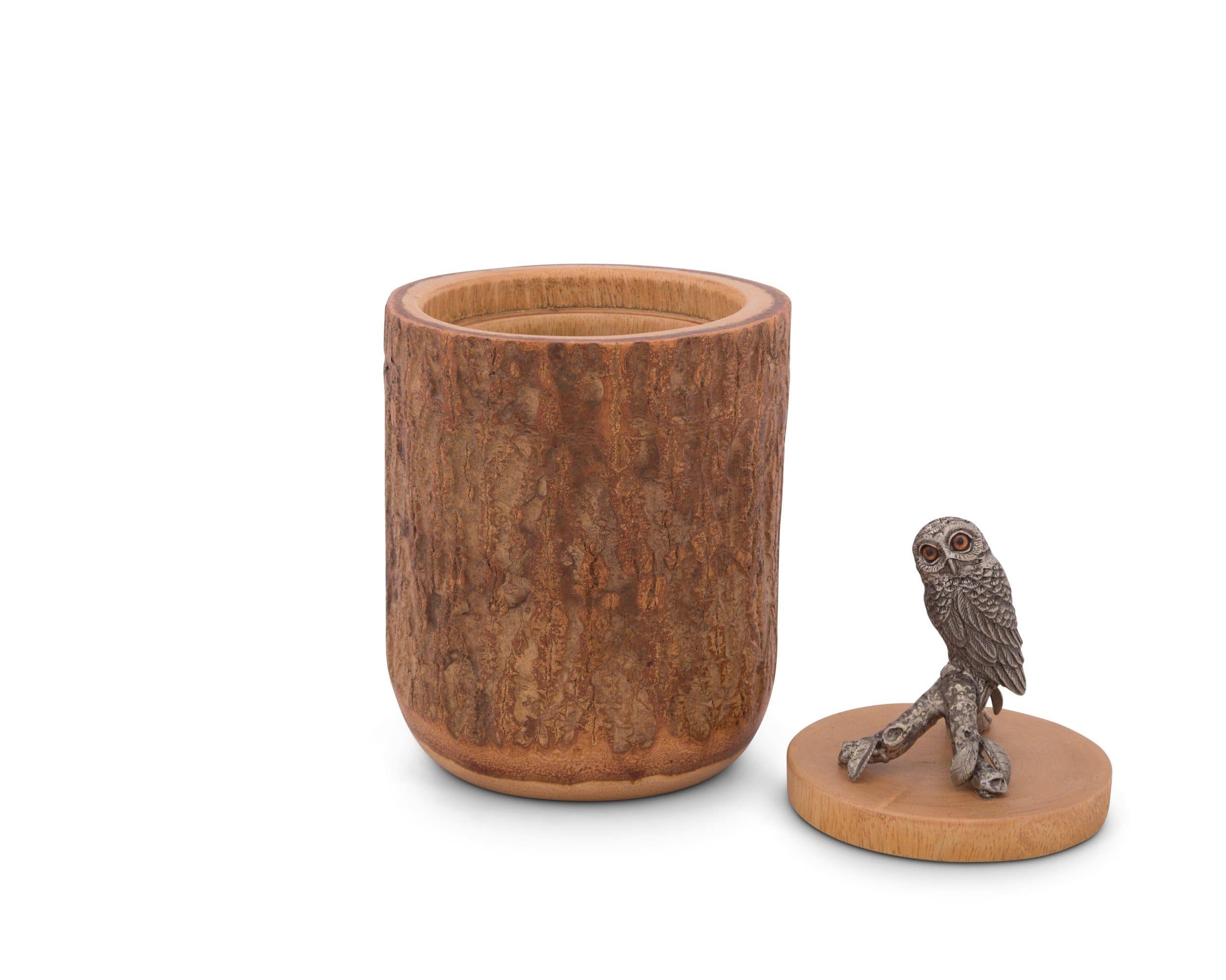 Vagabond House Owl Wood Canister