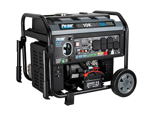 Pulsar 9500W Tri Fuel Gasoline Propane Natural Gas Portable Inverter Generator w/Remote Start & CO Sentry for Home Use GS95TiSCO