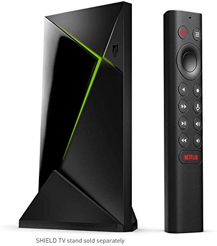 NVIDIA SHIELD Android TV Pro Streaming Media Player; 4K HDR movies, live sports, Dolby Vision-Atmos, AI-enhanced upscaling, GeForce NOW cloud gaming