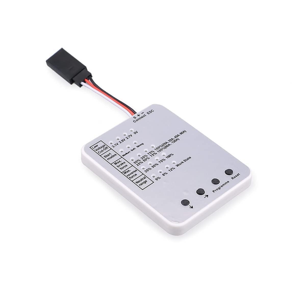 3650 3900kv Brushless Motor ESC: Waterproof Sensorless Motor with 60A ESC & Programming Card Combo Fast Motor Electric High Speed Controller for 1/10