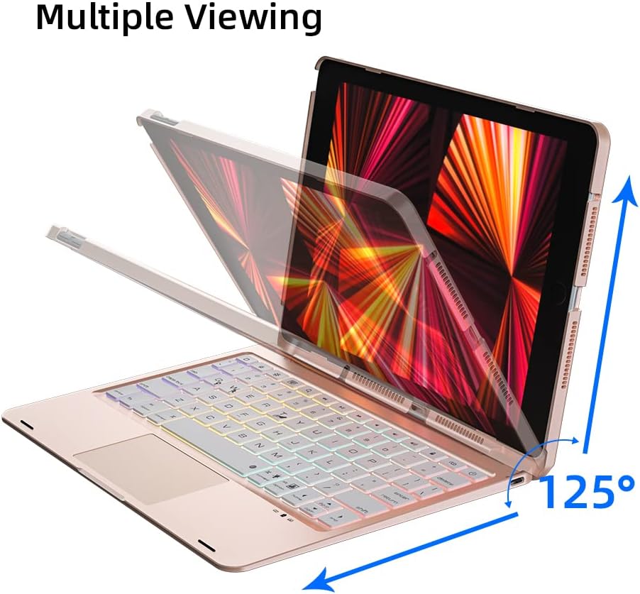 doqo Magnetic Keyboard Case for iPad Air 5th Generation(2022)/iPad Air 4th Generation(2020), iPad Pro 11 2018/2020/2021