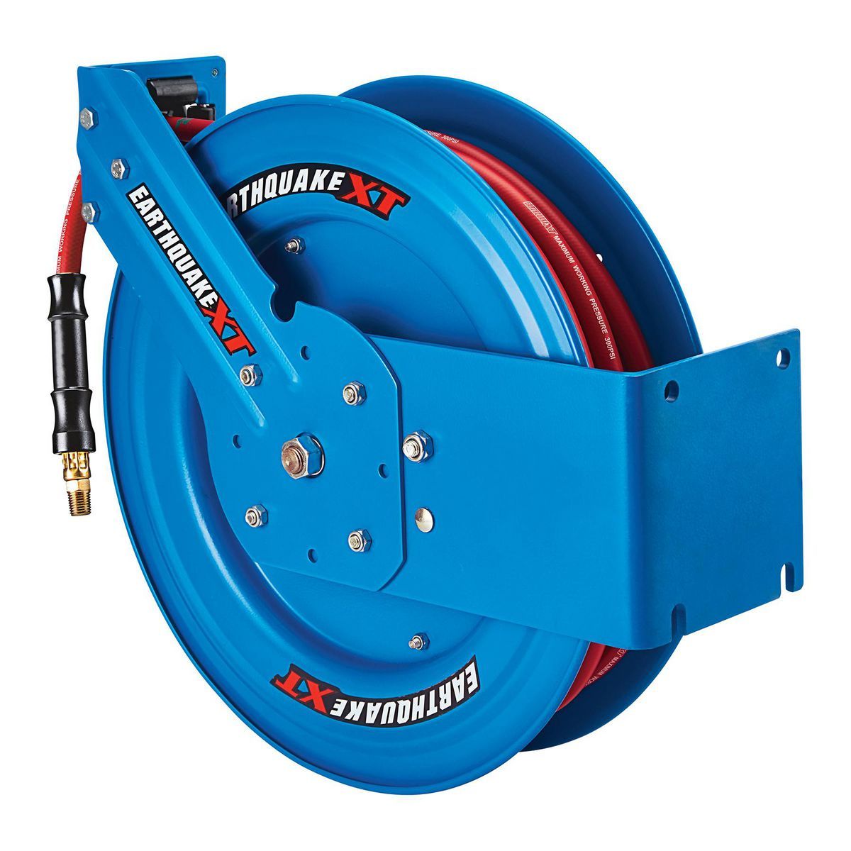 EARTHQUAKE XT 3/8 in. x 50 Ft. Industrial Grade Air Hose Reel