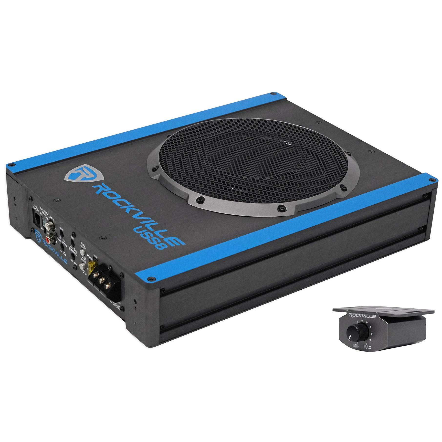 Rockville USS10 10x22 800W Under-seat Powered Car Subwoofer SUB