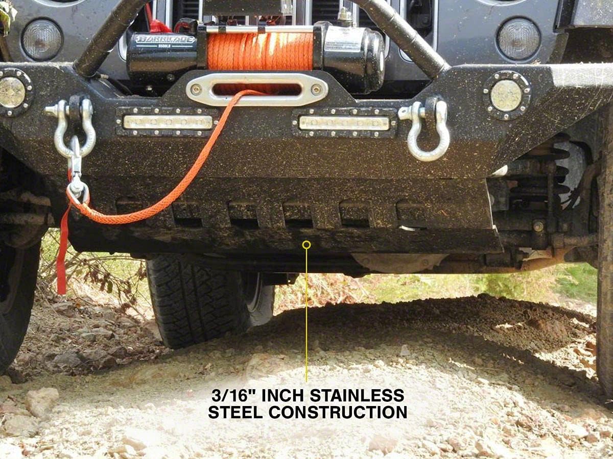 Barricade Skid Plate Compatible with Barricade Trail Force HD Bumper J20850 Only Compatible with 10-18 Jeep Wrangler JK