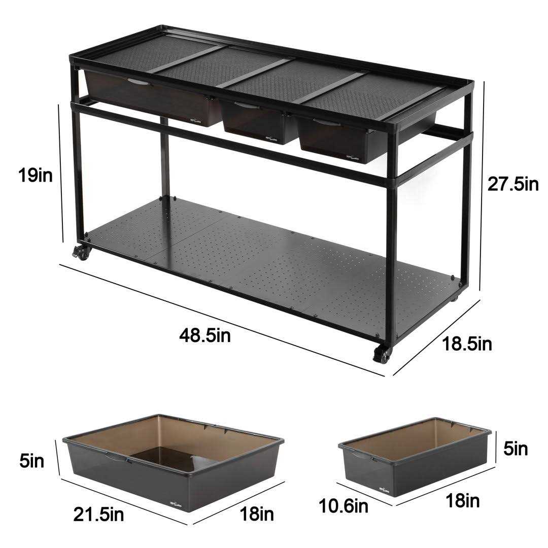 REPTIZOO 48 inch Terrarium Cabinet with Breeding Boxes - Pet Supplies online store
