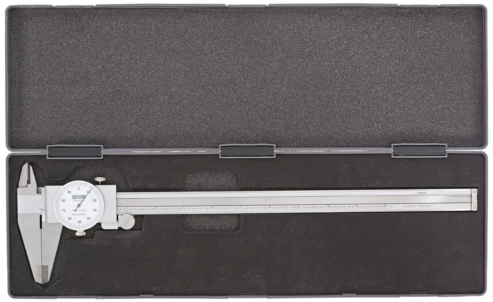 Fowler 52-008-712-0 12 inch Shockproof Dial Caliper - White