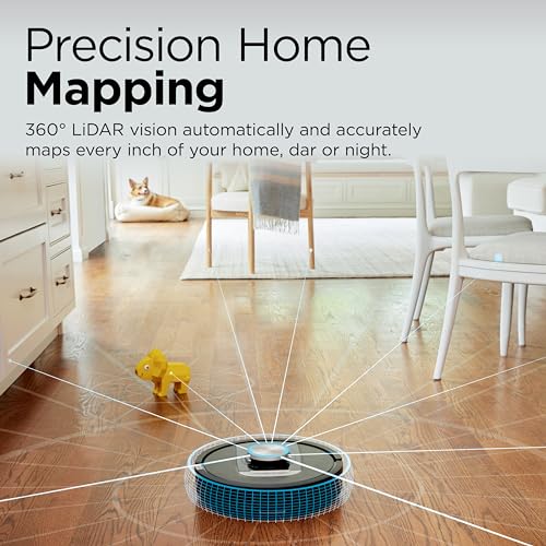 Shark RV2820AE Detect Pro Self-Empty Robot Vacuum with Bagless, 60-day Capacity HEPA Base, 3 Detect & React Technologies