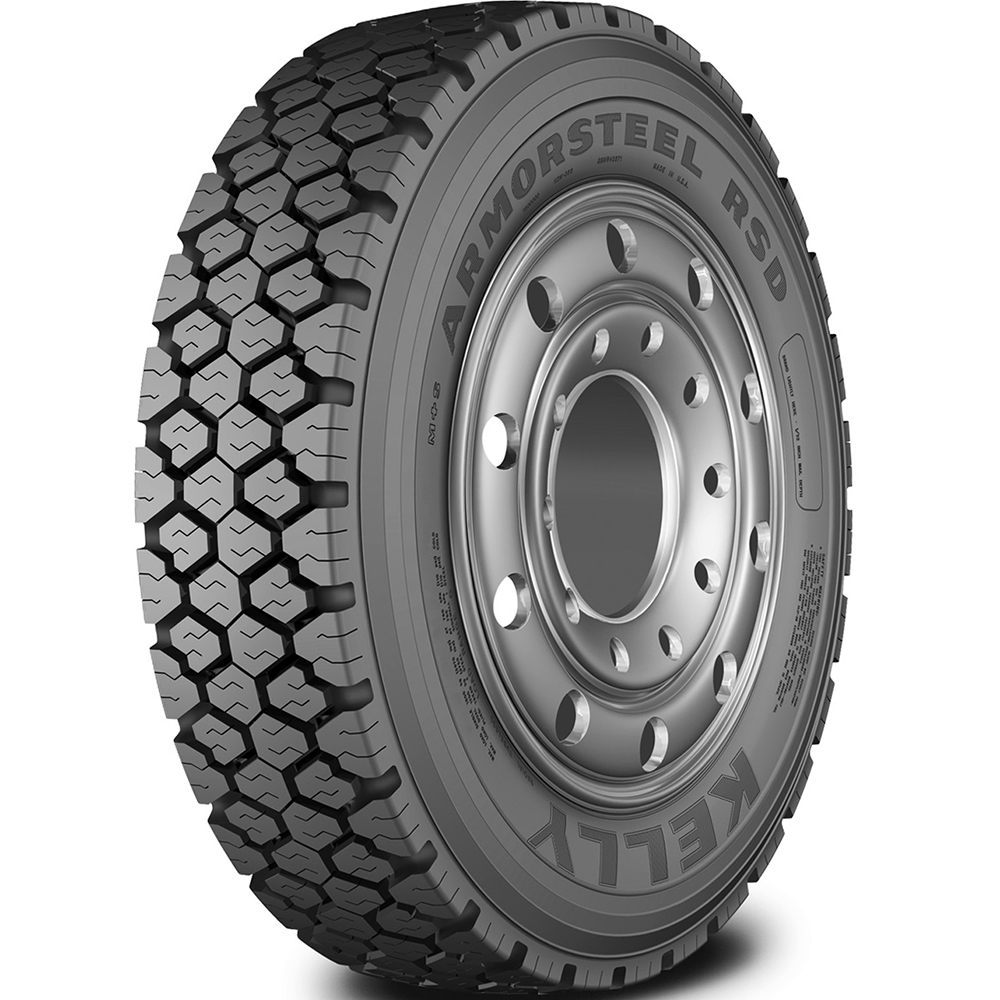 Kelly ArmorSteel RSD 245/70R19.5 Load G 14 Ply Drive Commercial Tire