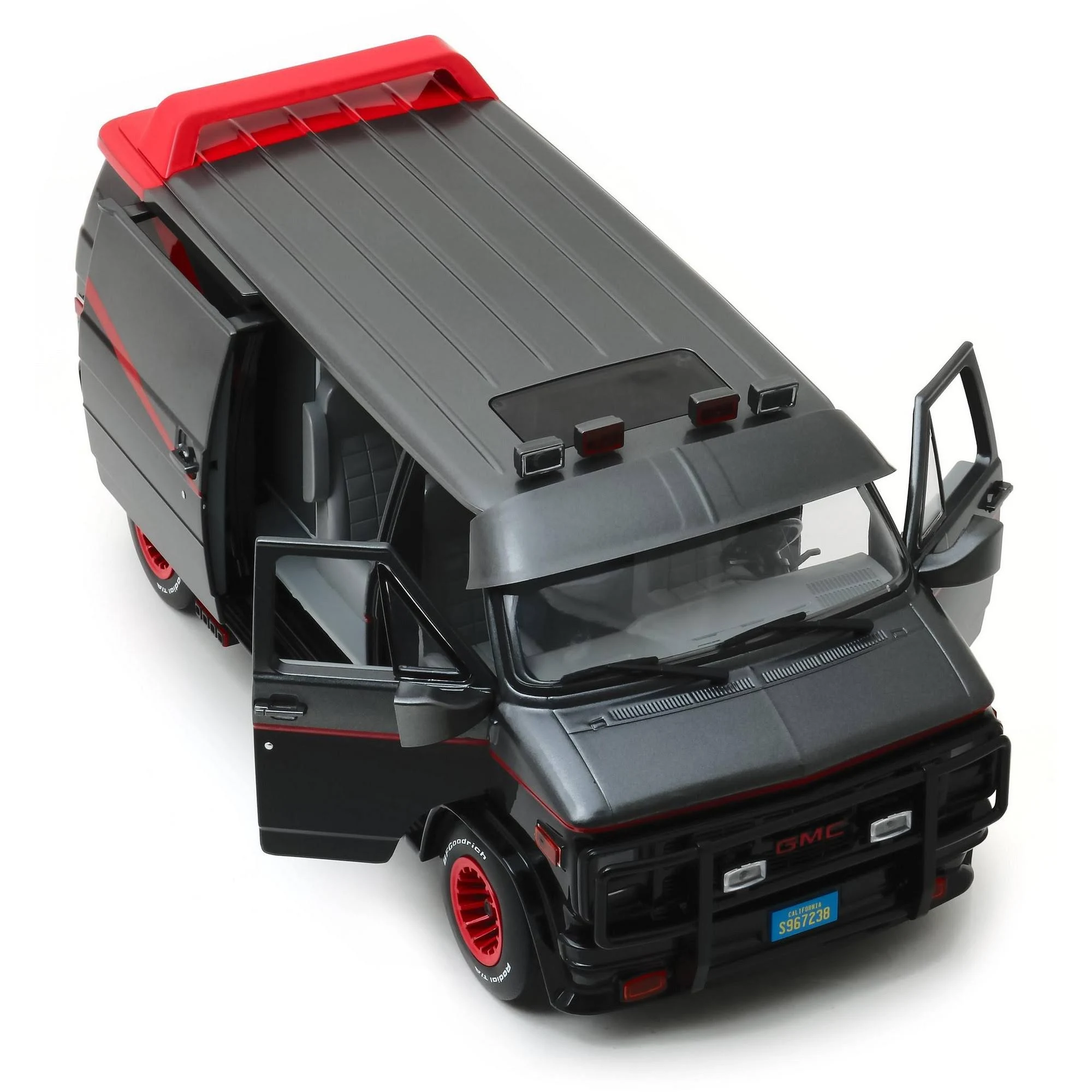 1983 GMC Vandura Black The A-Team (1983-1987) TV Series 1/18 Diecast Model Car by Greenlight