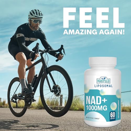 Liposomal NAD+ Supplement 1000 mg | Highest NAD Pontecy | Max Absorption | Pure NAD Supplement | Energy and DNA Repair, Aging Defense