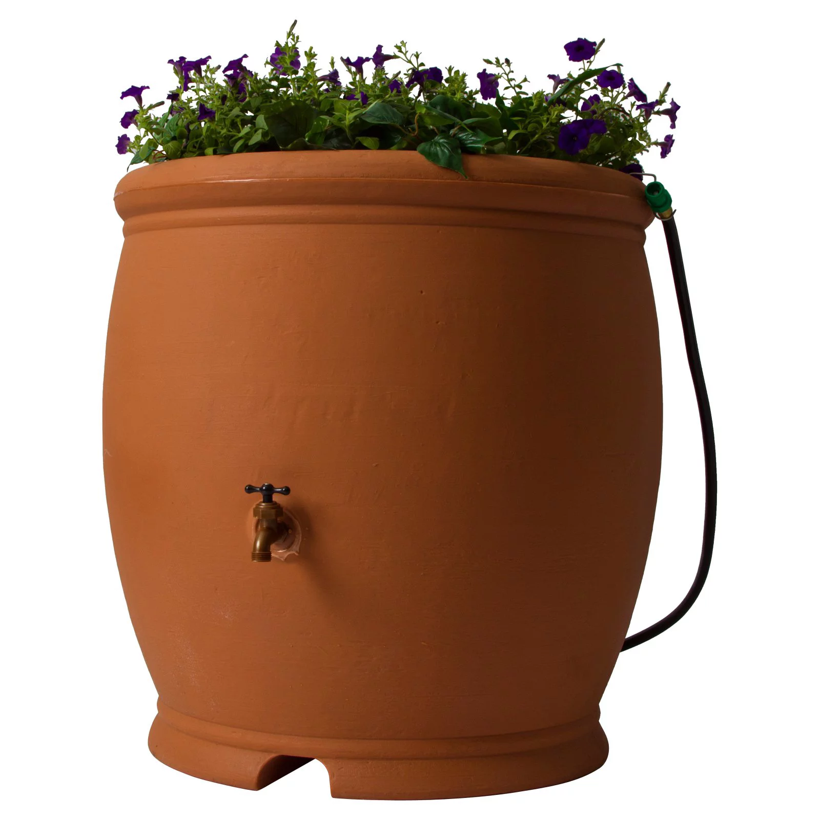 Algreen Barcelona 100 Gallon Rain Water Collection Barrel, Charcoal Stone - Radiant Selections