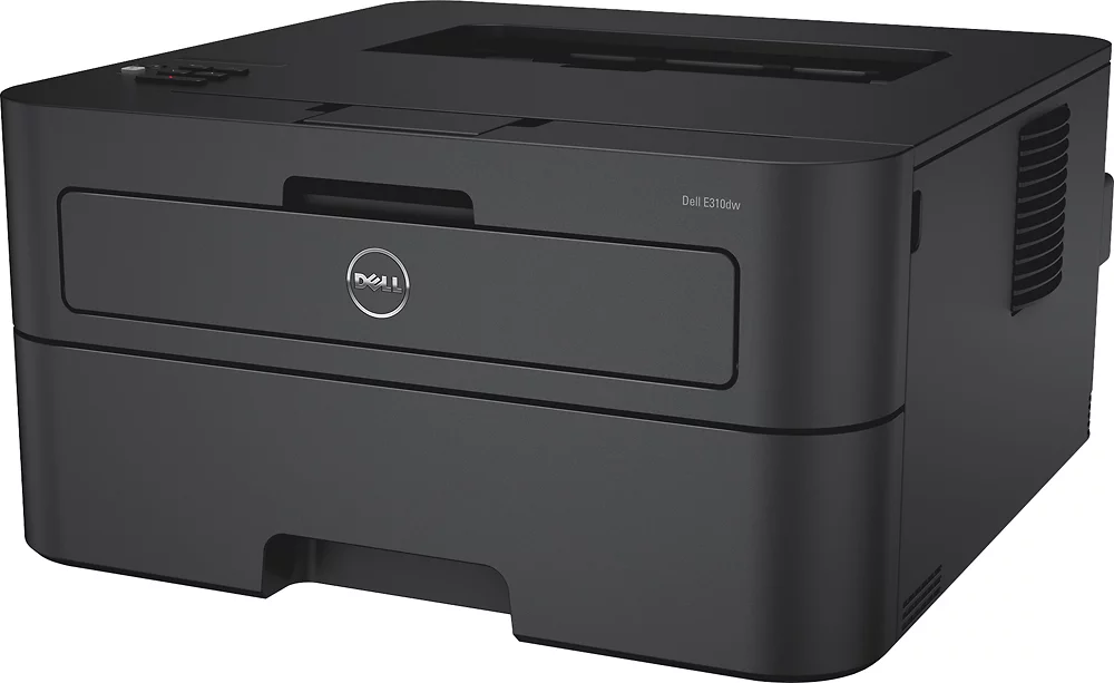 Dell - E310dw Wireless Black-and-White Laser Monochrome Printer - Black