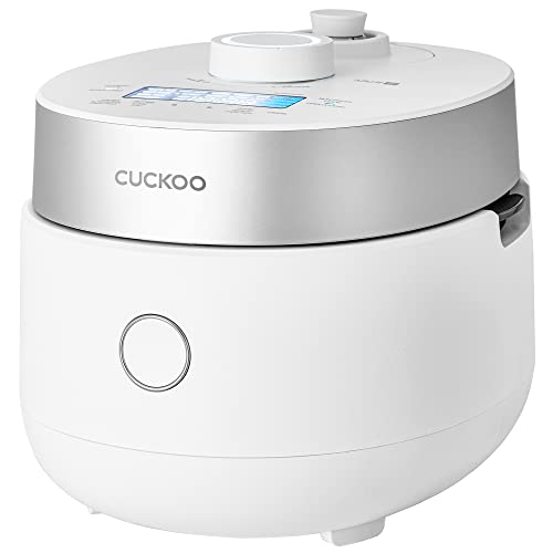 CUCKOO 6-Cup Uncooked / 12-Cup Cooked Induction Heating Twin Pressure Rice Cooker, 16 Menu Modes, Multi-Language Voice Guide