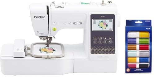 Brother SE700 Sewing and Embroidery Machine, Wireless LAN Connected, 135 Built-in Designs, 103 Built-in Stitches, Computerized, 4" x 4" Hoop Area