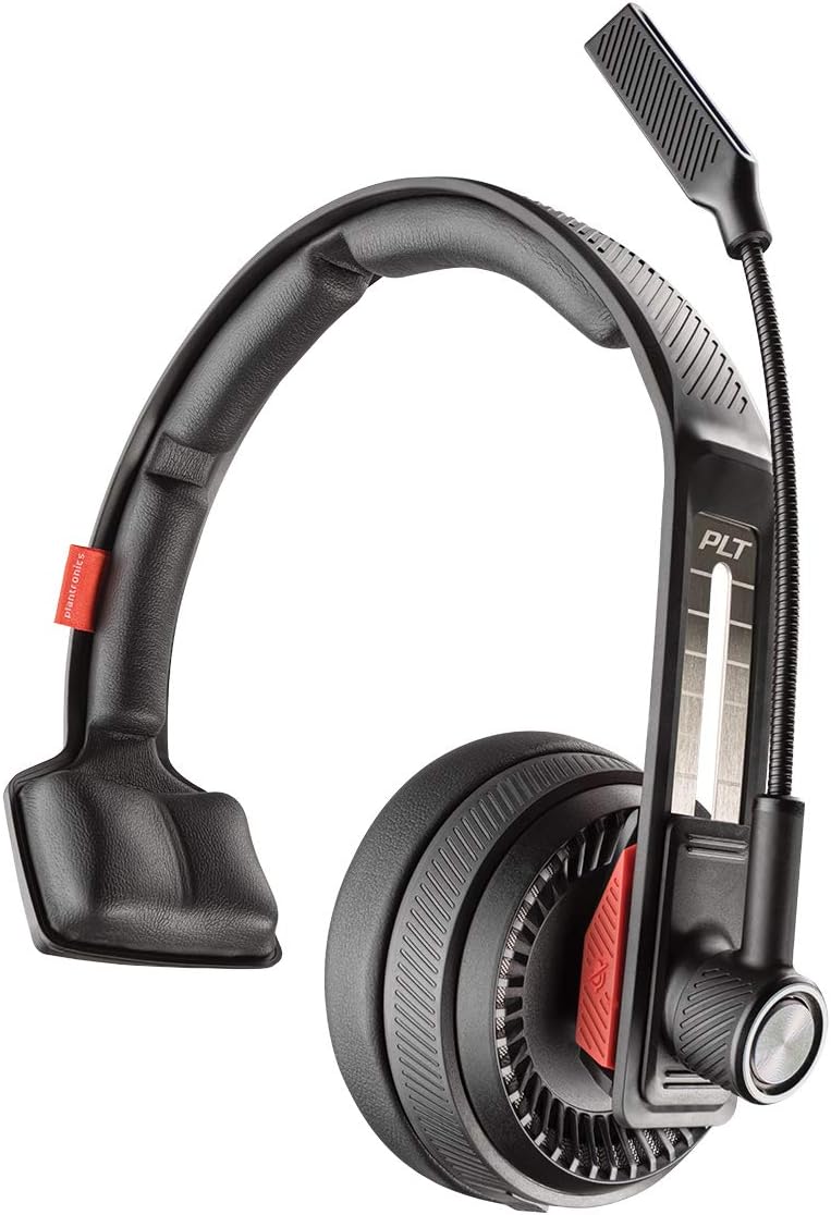 Plantronics Voyager 104 Bluetooth Headset, Over the Head Headset with Microphone Built for Truckers