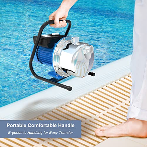 FOTING Shallow Well Pump with Pressure Tank, Irrigation Jet Pump, Automatic Water Booster System for Home Garden Lawn Farm