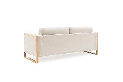Christopher Knight Home Bricez 79" Sofa Couch, Cozy Upholstered 3-Seater Sofa, Oversized Loveseat, Comfy Fabric Couches for Living Room and Office