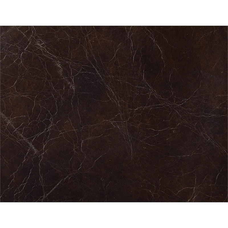 ACME Aberdeen Top Grain Leather Tufted Sofa in Vintage Brown