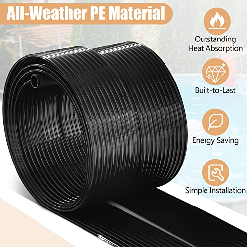Goplus 2.5FT x 16.5FT Solar Pool Heater for Above Ground Pool Inground Pools, Swimming Pool Solar Panel Heating System