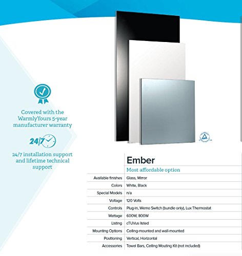 Ember Glass Radiant Panel Heater