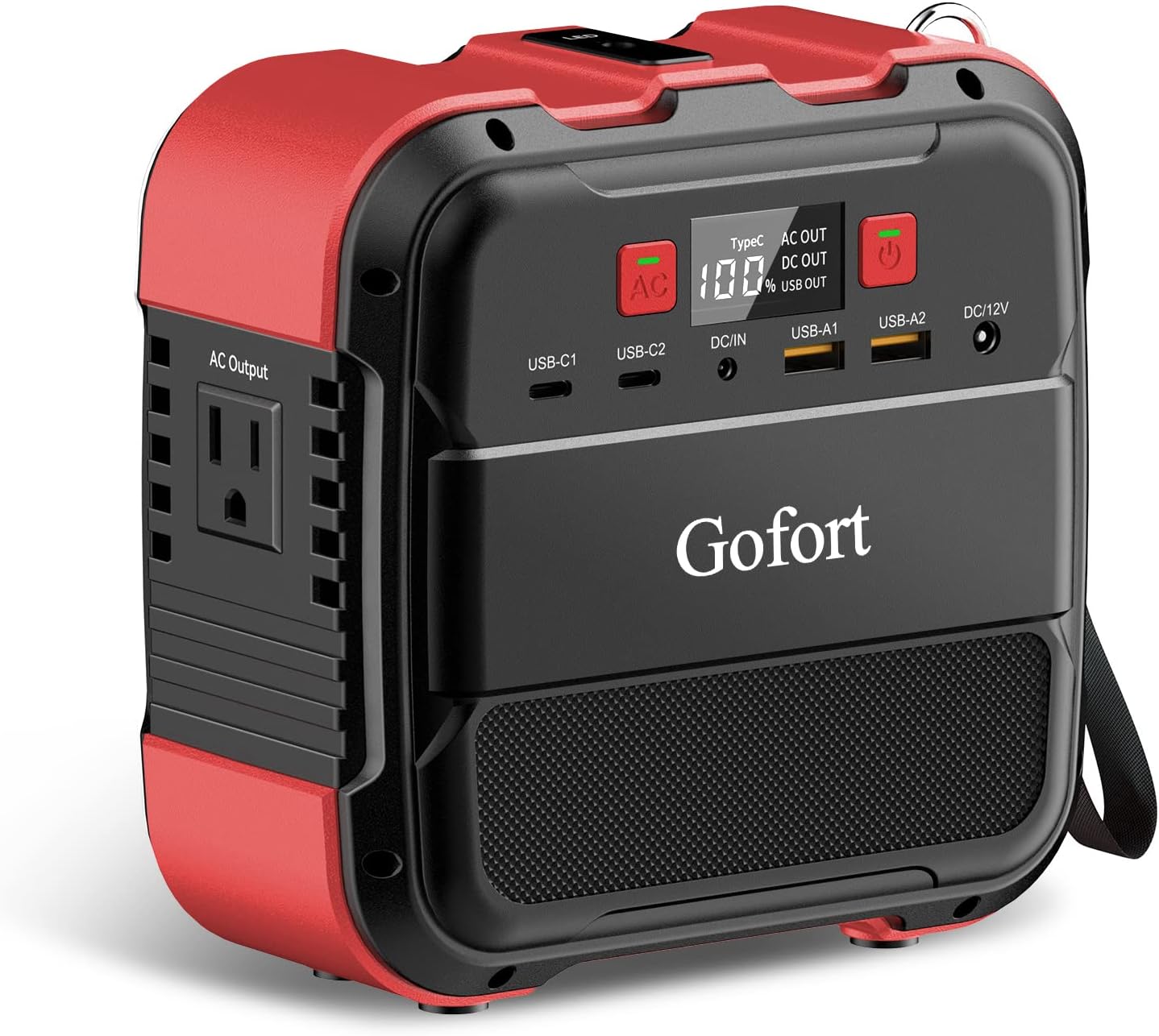 GOFORT Portable Power Station 26400mAh/98Wh 120W (Peak 240W) 110V AC Outlets Portable Solar Generators (Solar Panel Not Included) Battery Power with