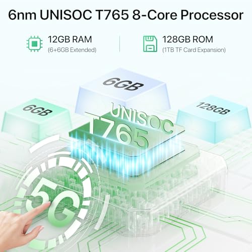 UMIDIGI G9 5G Cell Phone, Android 14 Unlocked Phones, 12(6+6) GB +128GB/1TB TF Expand, 5G Dual SIM, 50MP Camera, 6.75" HD+ 90Hz Display