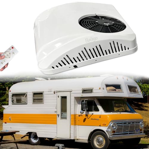 12V Van AC Unit Roof RV Air Conditioner Heater Combo, 12 Volt Rooftop A/C Unit Low-Noise, Heating & Cooling for Car, Truck, Trailer, Boat
