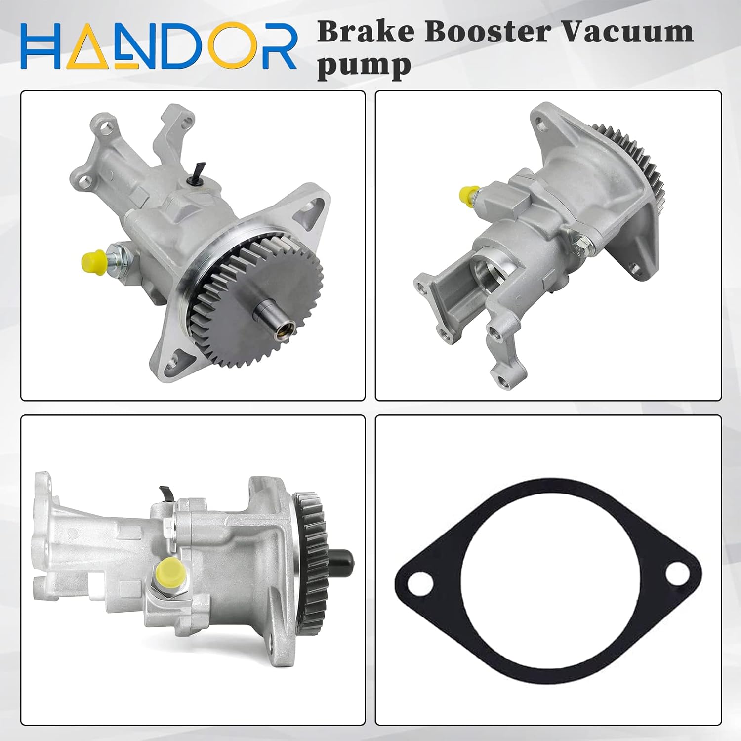 Handor 904-810 Gear Driven Mechanical Vacuum Pump Compatible with 1994-2002 Ram 2500 3500 Pickup Truck 5.9L Replacement# 5019734AA