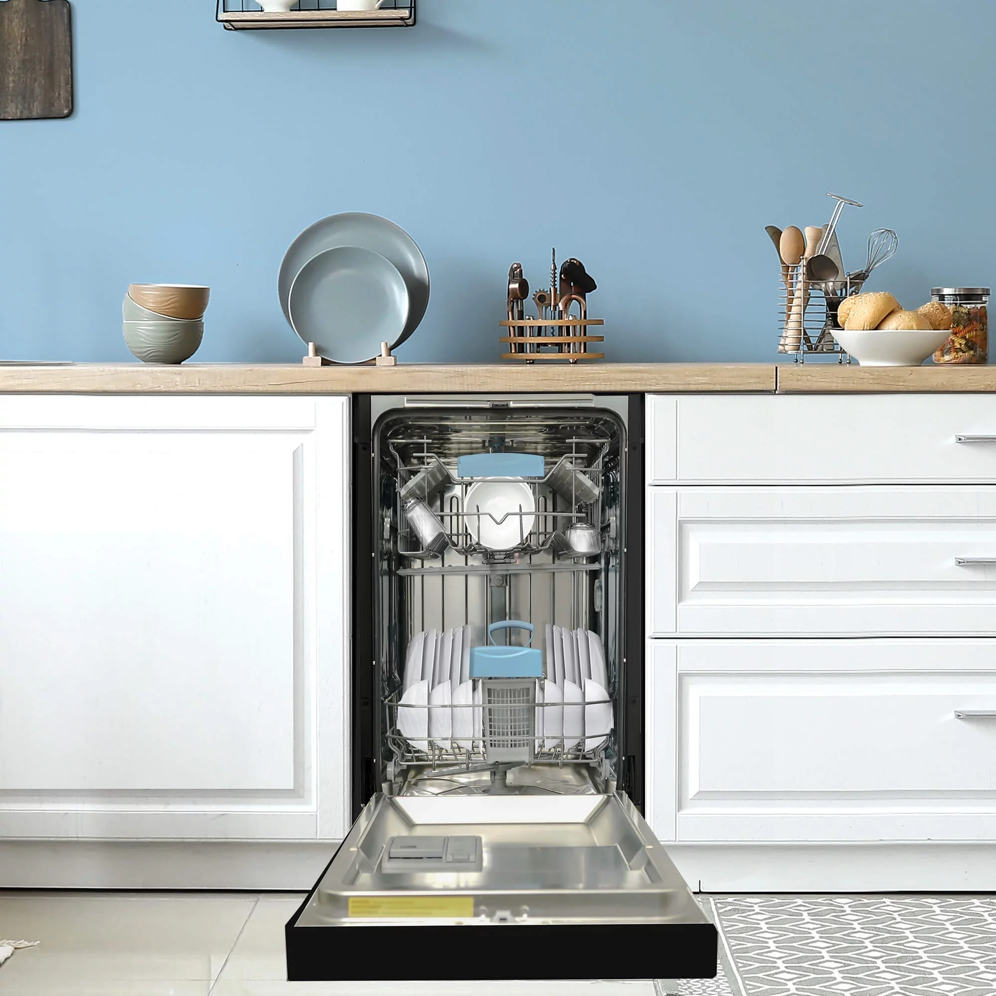 Danby DDW18D1EB 18" Wide Built-in Dishwasher in Black