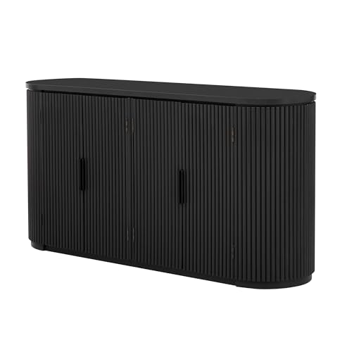 47" Accent Storage Cabinet with 2 Metal Handles and 2 Doors