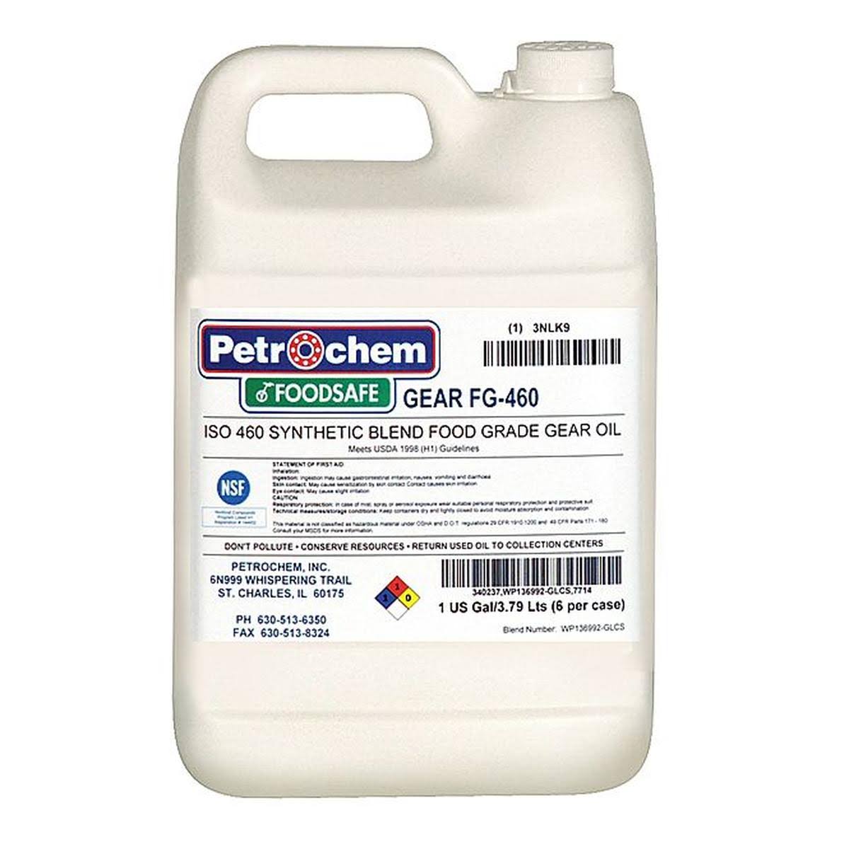 Petrochem - Foodsafe Gear FG-460-001 - Semi-Synthetic, SAE Grade : Not Specified, 1 Gal Jug