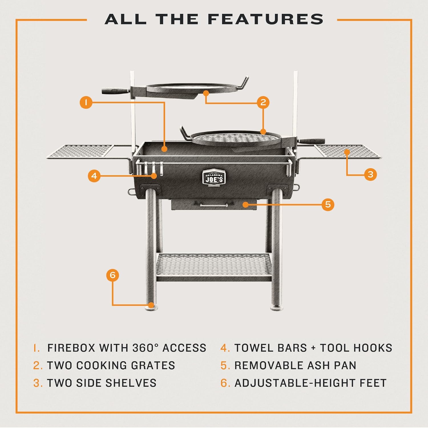 Char-Broil Oklahoma Joe's Firecraft Series Barrel Charcoal Grill - 23302166
