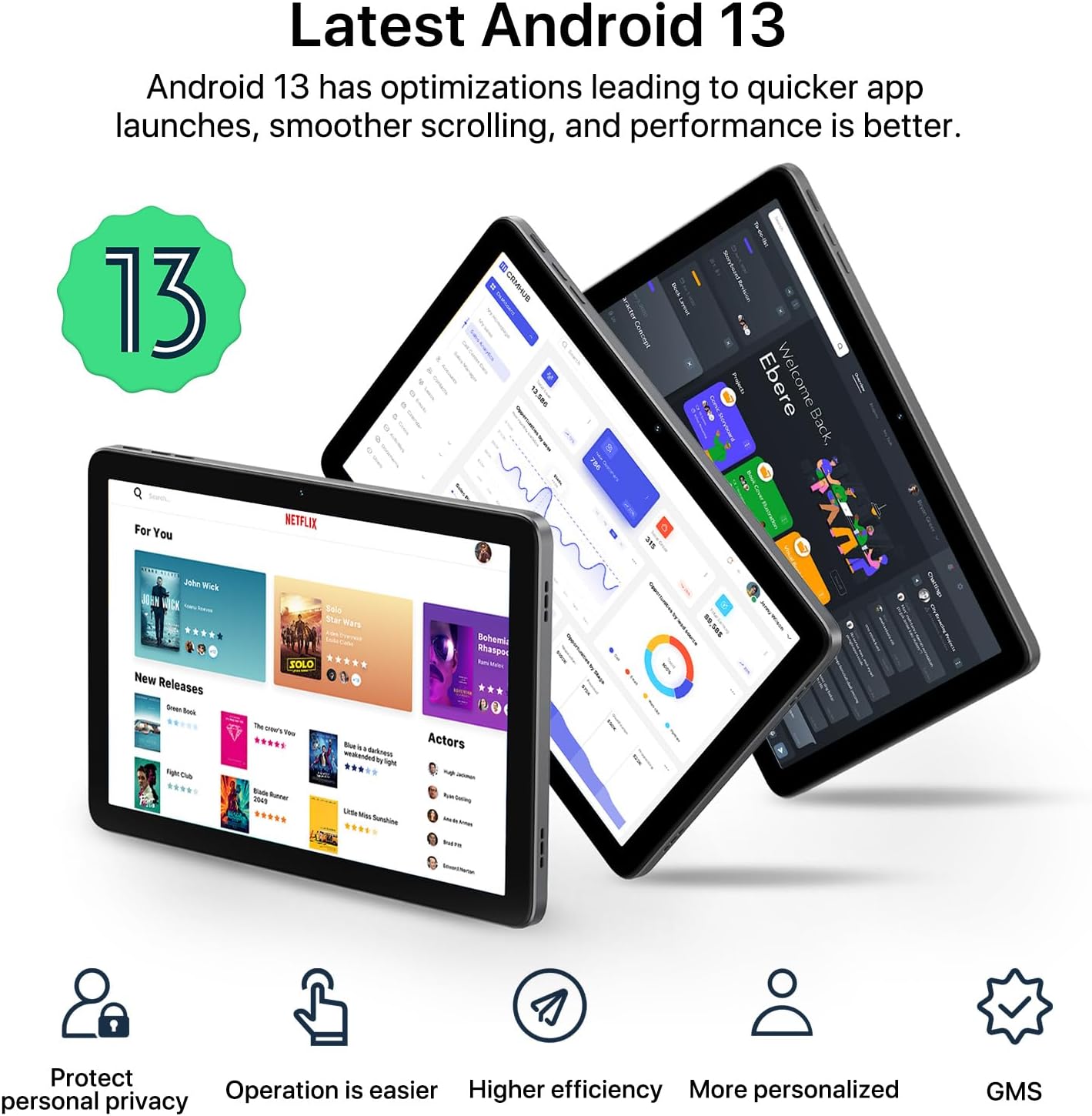 UMIDIGI G3 Tab Ultra 10.1" Tablet, Android 13 Tablet with Helio G99 Processor, 16(8+8) GB&128GB Storage(Expand to 1TB), Dual Camera 8MP