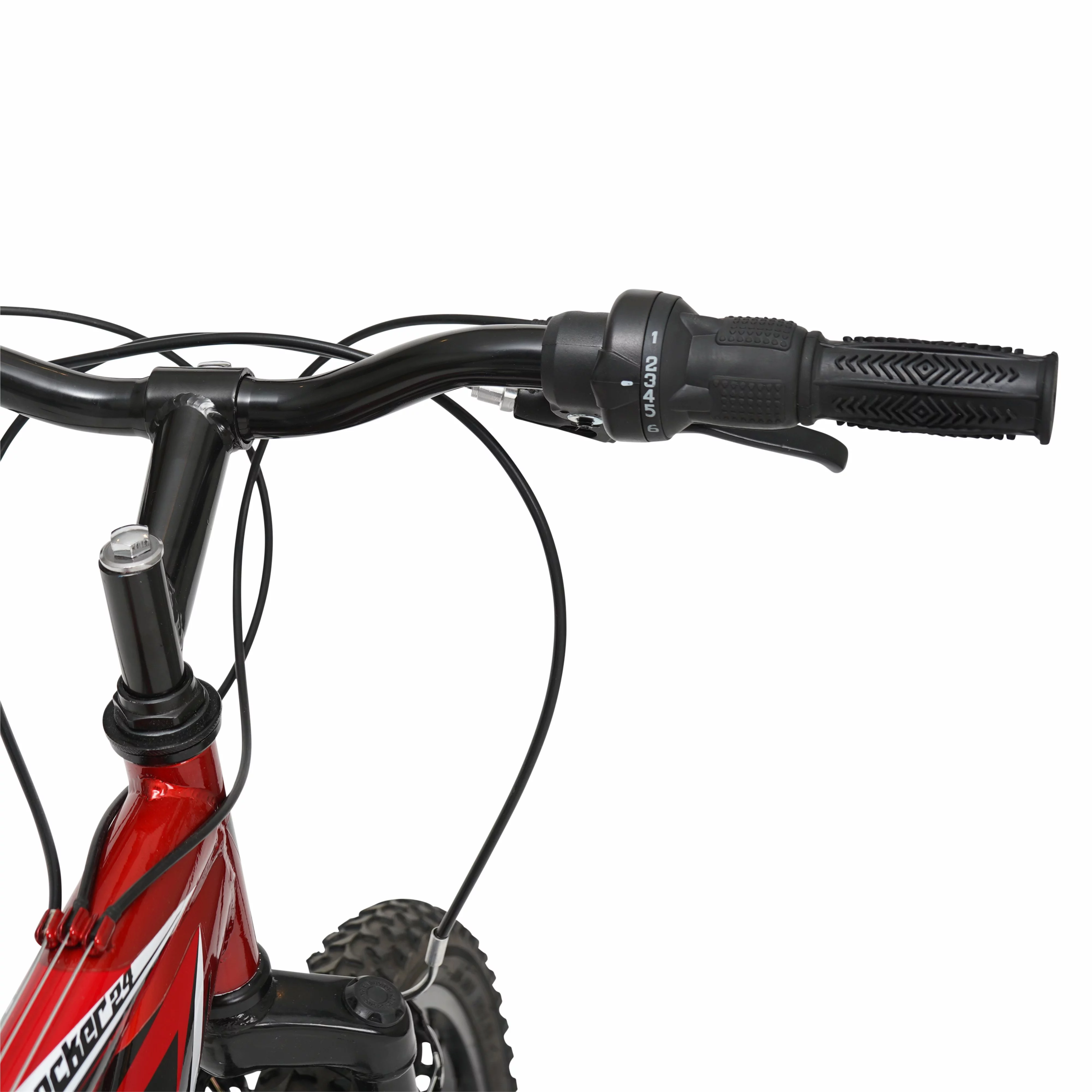 Hyper Bicycle 24 Shocker Mountain Bike for Kids, Red and Black