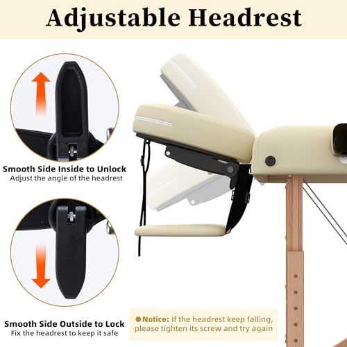 civama Massage Table Massage Bed Portable
