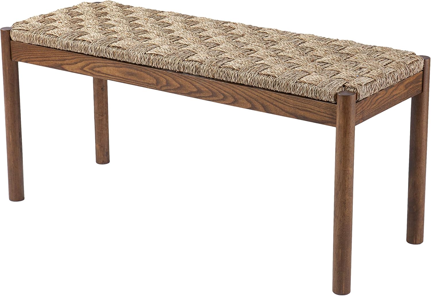 SEI Furniture Scalby Seagrass Bench, Brown/Natural