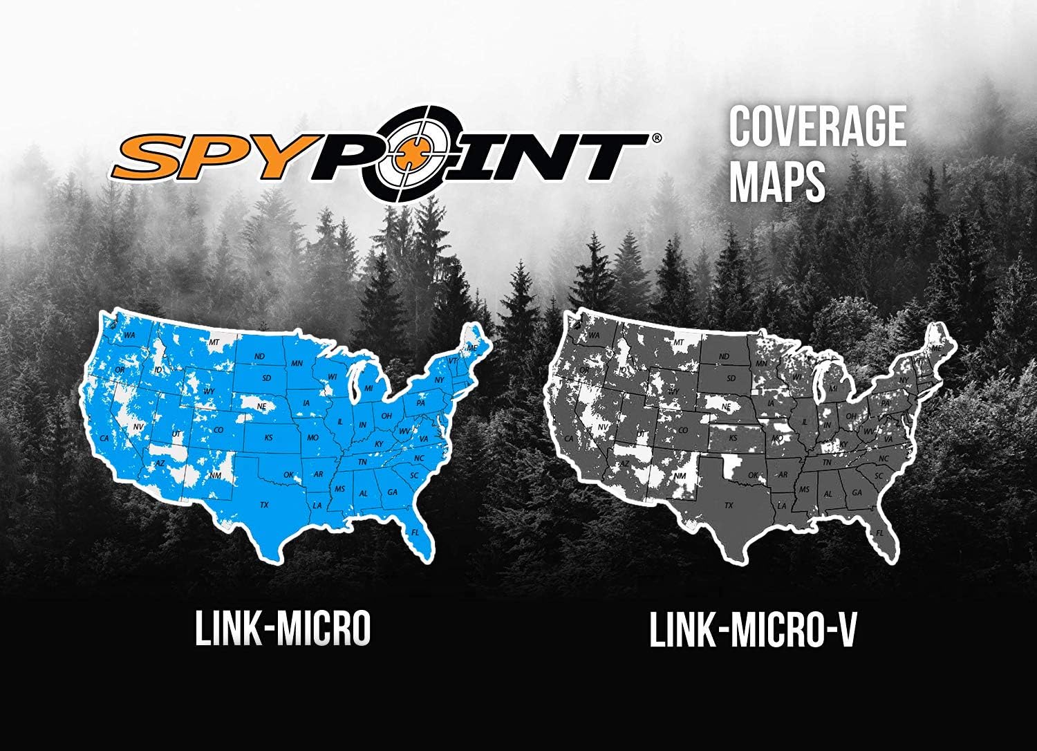SPYPOINT LINK MICRO with 16GB MicroSD (Smallest on The Market!) Wireless/Cell Trail Camera, 4 Power LEDs