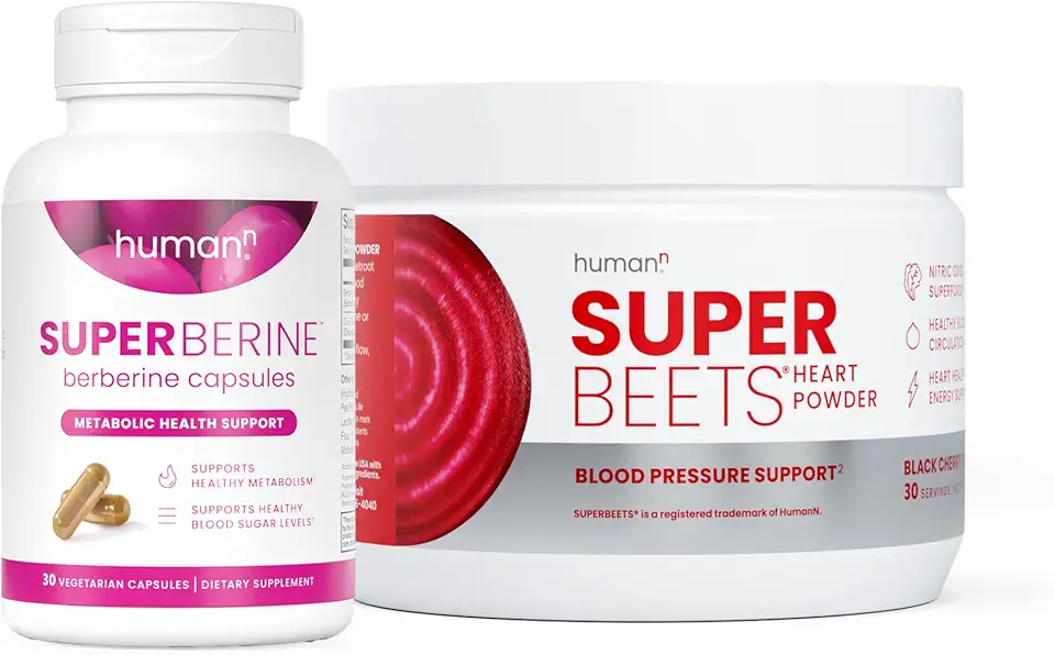 HumanN SuperBeets Black Cherry Powder & SuperBerine Capsules - Kansas Nuitrition - HNZSDS